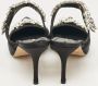 Manolo Blahnik Pre-owned Satin heels Black Dames - Thumbnail 5