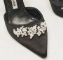 Manolo Blahnik Pre-owned Satin heels Black Dames - Thumbnail 7