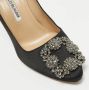 Manolo Blahnik Pre-owned Satin heels Black Dames - Thumbnail 7