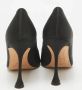 Manolo Blahnik Pre-owned Satin heels Black Dames - Thumbnail 3