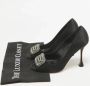 Manolo Blahnik Pre-owned Satin heels Black Dames - Thumbnail 7