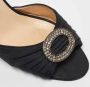 Manolo Blahnik Pre-owned Satin heels Black Dames - Thumbnail 6