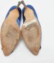 Manolo Blahnik Pre-owned Satin heels Blue Dames - Thumbnail 6