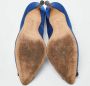 Manolo Blahnik Pre-owned Satin heels Blue Dames - Thumbnail 6