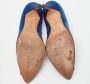 Manolo Blahnik Pre-owned Satin heels Blue Dames - Thumbnail 6