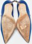 Manolo Blahnik Pre-owned Satin heels Blue Dames - Thumbnail 6