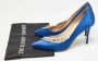 Manolo Blahnik Pre-owned Satin heels Blue Dames - Thumbnail 9