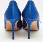 Manolo Blahnik Pre-owned Satin heels Blue Dames - Thumbnail 5