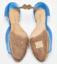 Manolo Blahnik Pre-owned Satin heels Blue Dames - Thumbnail 6