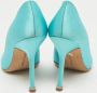 Manolo Blahnik Pre-owned Satin heels Blue Dames - Thumbnail 5