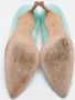 Manolo Blahnik Pre-owned Satin heels Blue Dames - Thumbnail 5