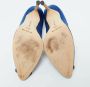 Manolo Blahnik Pre-owned Satin heels Blue Dames - Thumbnail 6