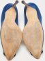 Manolo Blahnik Pre-owned Satin heels Blue Dames - Thumbnail 6