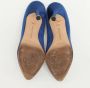 Manolo Blahnik Pre-owned Satin heels Blue Dames - Thumbnail 6