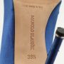 Manolo Blahnik Pre-owned Satin heels Blue Dames - Thumbnail 9