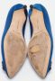 Manolo Blahnik Pre-owned Satin heels Blue Dames - Thumbnail 5