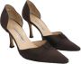 Manolo Blahnik Pre-owned Satin heels Brown Dames - Thumbnail 3