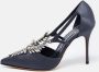 Manolo Blahnik Pre-owned Satin heels Gray Dames - Thumbnail 2