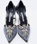 Manolo Blahnik Pre-owned Satin heels Gray Dames - Thumbnail 3