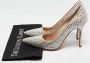 Manolo Blahnik Pre-owned Satin heels Gray Dames - Thumbnail 9