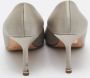 Manolo Blahnik Pre-owned Satin heels Gray Dames - Thumbnail 5