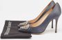 Manolo Blahnik Pre-owned Satin heels Gray Dames - Thumbnail 9