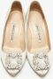 Manolo Blahnik Pre-owned Satin heels Gray Dames - Thumbnail 3