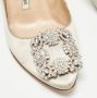 Manolo Blahnik Pre-owned Satin heels Gray Dames - Thumbnail 7