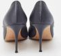 Manolo Blahnik Pre-owned Satin heels Gray Dames - Thumbnail 5