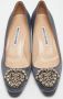 Manolo Blahnik Pre-owned Satin heels Gray Dames - Thumbnail 3