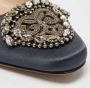 Manolo Blahnik Pre-owned Satin heels Gray Dames - Thumbnail 7