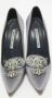 Manolo Blahnik Pre-owned Satin heels Gray Dames - Thumbnail 3