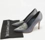 Manolo Blahnik Pre-owned Satin heels Gray Dames - Thumbnail 9