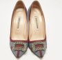 Manolo Blahnik Pre-owned Satin heels Gray Dames - Thumbnail 2