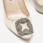 Manolo Blahnik Pre-owned Satin heels Gray Dames - Thumbnail 5