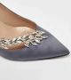 Manolo Blahnik Pre-owned Satin heels Gray Dames - Thumbnail 5