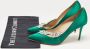 Manolo Blahnik Pre-owned Satin heels Green Dames - Thumbnail 9