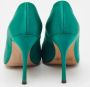 Manolo Blahnik Pre-owned Satin heels Green Dames - Thumbnail 5