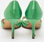 Manolo Blahnik Pre-owned Satin heels Green Dames - Thumbnail 5