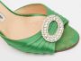 Manolo Blahnik Pre-owned Satin heels Green Dames - Thumbnail 7