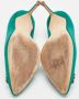 Manolo Blahnik Pre-owned Satin heels Green Dames - Thumbnail 6