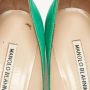 Manolo Blahnik Pre-owned Satin heels Green Dames - Thumbnail 4