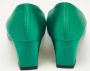 Manolo Blahnik Pre-owned Satin heels Green Dames - Thumbnail 6