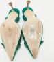 Manolo Blahnik Pre-owned Satin heels Green Dames - Thumbnail 6