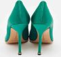 Manolo Blahnik Pre-owned Satin heels Green Dames - Thumbnail 3