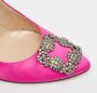 Manolo Blahnik Pre-owned Satin heels Pink Dames - Thumbnail 6