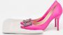 Manolo Blahnik Pre-owned Satin heels Pink Dames - Thumbnail 8