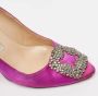 Manolo Blahnik Pre-owned Satin heels Pink Dames - Thumbnail 7