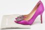 Manolo Blahnik Pre-owned Satin heels Pink Dames - Thumbnail 9