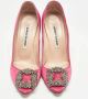 Manolo Blahnik Pre-owned Satin heels Pink Dames - Thumbnail 3